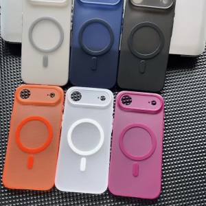 QINUO | Ultra Thin Frosted Clear For Magsafe Magnetic Case For iPhone 18 Air 17 16 15 14 13 12 11 Pro Max Plus Soft TPU Shockproof Cover
