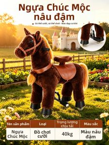 LUOYIMAN | Quà Tặng Trẻ Em Ngựa Bằng Gỗ Unicorn