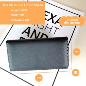 Mens Leather Hip Bag with Magnetic Buckle for Business Casual Style Polyester Lining Middle-aged Size 2.8-6.0