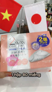 Set 2 Hộp Bông Tẩy Trang 2 Way Cotton Labo ( 80 MIếng x2 Hộp)