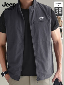 JEEP SPIRIT | Autumn New Mens Outdoor Vest Loose Casual Sleeveless Jacket