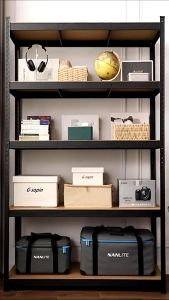 YOYOO Kệ Sắt V Lỗ 3 4 5 Tầng Giá đựng đồ toàn bằng sắt lắp đặt không cần ốc vít Kệ Sắt Đa Năng Đựng đồ