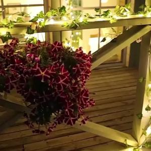 2/5/10M Solar Artificial Leaf Light String Outdoor Garden Light Wedding Party Decoration LED Fairy Lights Garland Decoration