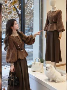 XIUMEI | Stylish Elegant Ladies Set Tweed Style