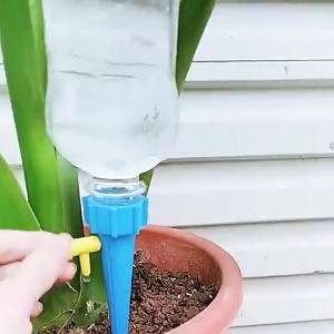Adjustable Plant Water Dropper Automatic Drip Water Spikes Irrigation Dripper with Control Valve Self Watering Device for Indoor Outdoor Potted Plants