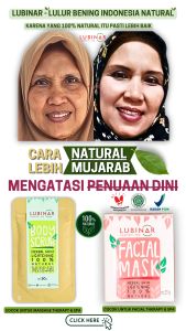 LUBINAR Facial Mask - Masker Wajah Natural Agar Kulit Wajah Cerah & Glowing Berseri