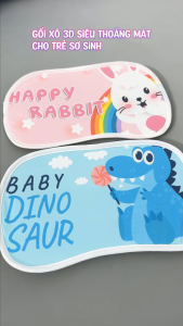 Gối xô 3D siêu mát cho trẻ sơ sinh EMA  gối xô muslin 3D - vỏ siêu mát ruột lưới 3D êm & siêu thoáng