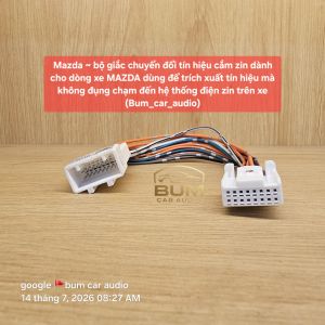 Mazda ~ bộ giắc chuyển đổi tín hiệu cắm zin dành cho dòng xe MAZDA dùng để trích xuất tín hiệu mà không đụng chạm đến hệ thống điện zin trên xe (Bum_car_audio)