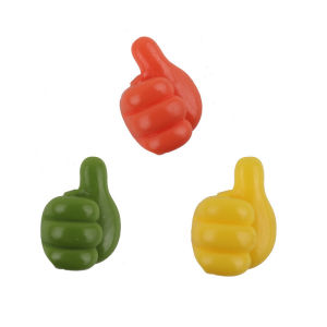 Suomi Thumb Up Shape Hook soft Wire Cable Holder Multifunctional Plant Vines Clip Random Color 10pcs