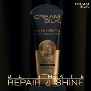 Cream Silk Triple Keratin Serum Conditioner Ultimate Repair & Shine 170ml