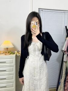 plus Size Womens V-Neck Long Sleeve Modal Short Coat Thin Cardigan Shoulder Pad Autumn Fashion Ladies Casual Wear