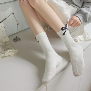 ⚡Amandad Stores⚡ถุงเท้าสไตล์บัลเล่ต์สำหรับผู้หญิง ถุงเท้าผ้าฝ้ายแท้ฤดูใบไม้ผลิและฤดูร้อน ถุงเท้าโลลิต้า ดูดซับเหงื่อและระบายอากาศได้ ถุงเท้านักเรียน สวมใส่สบาย