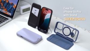 Ốp Lưng Bao Da Dux Ducis cho iPhone 16 Pro Max / 16 Pro Skin X Pro Chân Đế Xoay 360 Sạc Mag.sa.fe Ngăn Đựng Thẻ - HÀNG CHÍNH HÃNG
