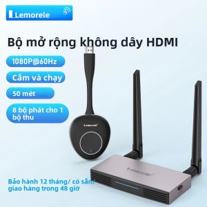 Bộ Thu Phát HDMI Không Dây Lemorele Bộ Thu Phát Video VGA 1080P Cho Màn Hình Máy Chiếu Máy Tính Xách Tay - Kết Nối TV Stick Mở Rộng