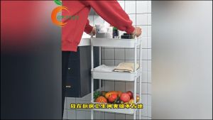 พร้อมล้อ ชั้นเก็บของมีล้อ3/4ชั้น ชั้นวางรถเข็น รถเข็นอาหาร ชั้นเก็บของในครัว ชั้นวางของพลาสติก พร้อมล้อเลื่อน+ที่จับ