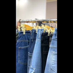 Celana Highwaist Wanita Jeans Skinny Stretch Korean Style Jumbo Panjang Biru Garment Premium 4877