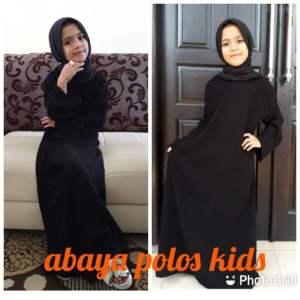 Dress muslim terbaru Abaya polos termurah gamis hitam polos simple abaya turkey terbaru