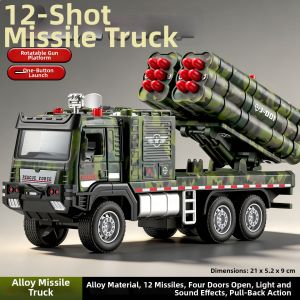Large Electric Alloy Missile Car Model