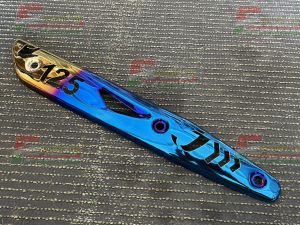 กันร้อน Wave 125 S - R - i (ไฟเลี้ยวบังลม) สีทองไทเท เจาะ