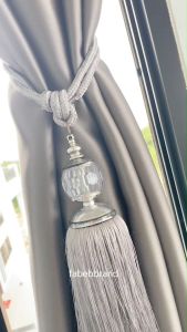 fabebbrand สายรัดม่าน คริสตัล พู่ใหญ่ รุ่น Diamond ประดับสวยหรู มี8สี พร้อมส่งทันที สายรวบผ้าม่าน