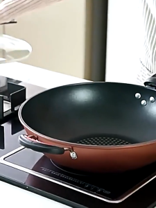 Non-stick Pan Thickened Non-stick Frying Pan with Lid Induction Cooker Suitable for all Stoves