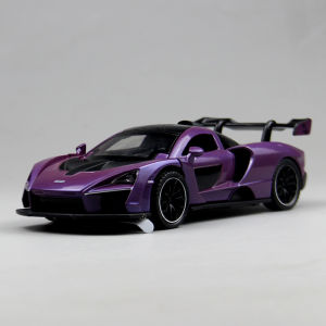 Realistic High-End Display Model Senna Alloy Car with Lights