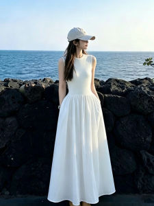 SUHUIQIAN | White Sleeveless Slim Fit Mini Ladies Dress for Summer Holiday