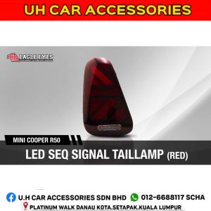 MINI COOPER R50/52/53 2001-2007 LED SEQUENTIAL SIGNAL WELCOME LIGHT RED TAILLAMP