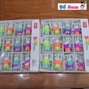 SET 5 Gôm tẩy hình chú thỏ cục tẩy dễ thương đồ dùng học tập học sinh Shop Bố Sam