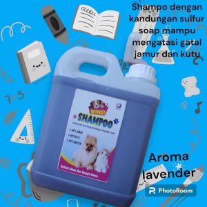 pet shampo kucing dan anjing dengan kandungan sulfur anti jamur dan kutu kemasan 100m