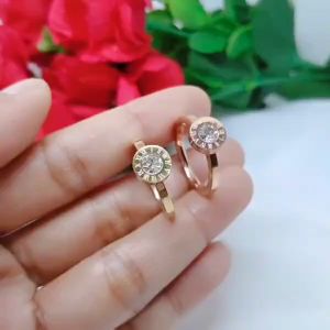 Cincin Titanium Premium Perhiasan Aksesoris Fashion Terlaris Tidak Luntur Dan Tidak Berkarat CT24