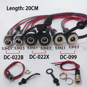 Xe Đạp Điện Cổng Sạc Pin Lithium Đầu Cái 55 * 25 / 55 * 21mm Ổ Cắm Cấp Nguồn DC Có Cáp Kết Nối Có Dây