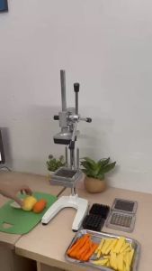 Máy cắt khoai tây khoai lang chiên KFC sợi vuông 6mm 10mm 13mm