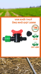 BỘ 20 Van khởi thủy ống nhỏ giọt 16mm kèm roăng cao su dùng trong hệ thống tưới tiết kiệm
