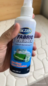 Ekzen Fabric Cleaner Spray 200ml Pembersih Kasur Spring Bed Matras Tempat Tidur dari Noda Keringat Debu Kehitaman Kuning