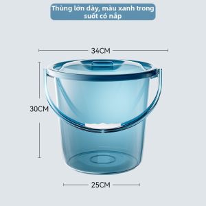 FURENJILI | Thùng Nước Dễ Mang Bền Có Nắp Trong Suốt