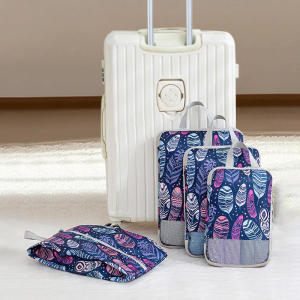Travel Compression Packing Cubes Luggage Organizer Accessories Extensible Storage Bags Travel Cubes Foldable Suitcases Shoe Bag