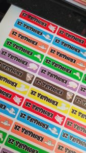 Stiker Label Nama & Stiker Custom: Cara Menggunakannya