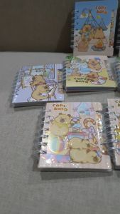 NOTE MINI / MEMO MINI / NOTEBOOK MINI DENGAN RING SPIRAL KECIL CAPYBARA / CAPIBARA / KAPIBARA