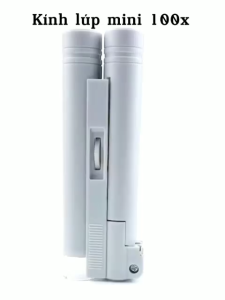 Kính Lúp Cầm Tay 100X Có Thước Đo Kính Hiển Vi Mini Phóng Đại Siêu Nét Đo Vết Nứt Chia Vạch 0.05mm
