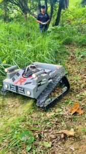 รถตัดหญ้ารีโมท์คอนโทรล บังคับระยะไกลกว่า 200 เมตร ใช้งานง่าย ทุ่นแรงได้เยอะ ปรับตัดหญ้าสูงต่ำได้ สตาร์ทด้วยรีโมท