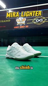 Giày Cầu Lông MIRA LIGHTER Nam Nữ – Êm Chân Nhẹ Thoáng KhíBám Sân Trợ Lực - Chính Hãng Mira Bảo Hành 12 Tháng  [TĂNG 1 SIZE][Tặng vớ & Quấn Cán Vợt]