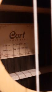 Cort AC160CF Natural Glossy Classic Guitar With Fishman Presys II