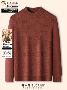 TUCANO | Mens Half High Collar Wool Sweater 100% Wool