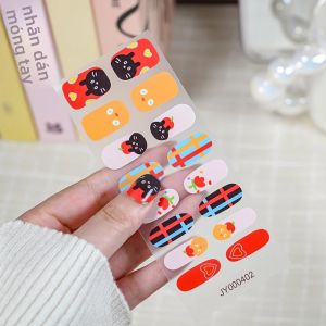 16 Miếng Dán Móng Tay Gel Hình Trái Tim Đỏ Trắng Tự Dính Chủ Đề Tình Yêu Dán Móng Tay Bán Chế Tạo Cần Sử Dụng Đèn UV