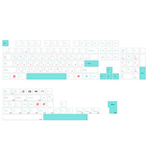 KBDiy 138 Keys Cute Sushi Theme Keycaps Custom KOA MOA Profile PBT Korean Keycap For 75 60 Magnetic Mechanical Keyboard Key Cap