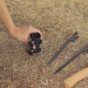 Adjustable Stabilizer Awning Tarp Rod Holder Windproof Pipe Fixed Tube Holder Camping Tent Flysheet Pole Holder