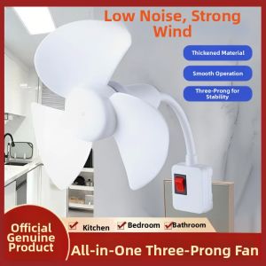 Wall-Mounted Kitchen Multi-Plug Mini Fan
