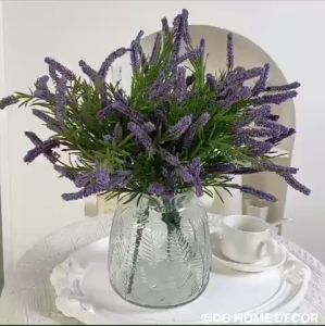 Hoa Oải Hương Cành Hoa Giả Trang Trí Nhà Cửa Nhà Hàng Khách Sạn Văn Phòng DC-402