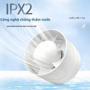 220V EU Im Lặng Thông Gió Hút 4/5 Inch Máy Thông Gió Cho Phòng Tắm Nhà Bếp Nhà Vệ Sinh Hút Lỗ Thông Khí
